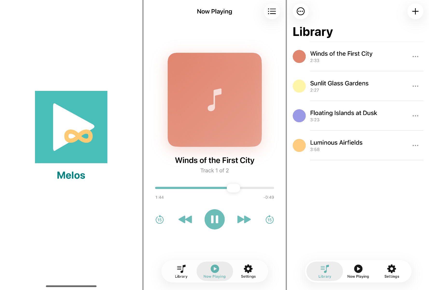 Melos: iPhone Music Player App