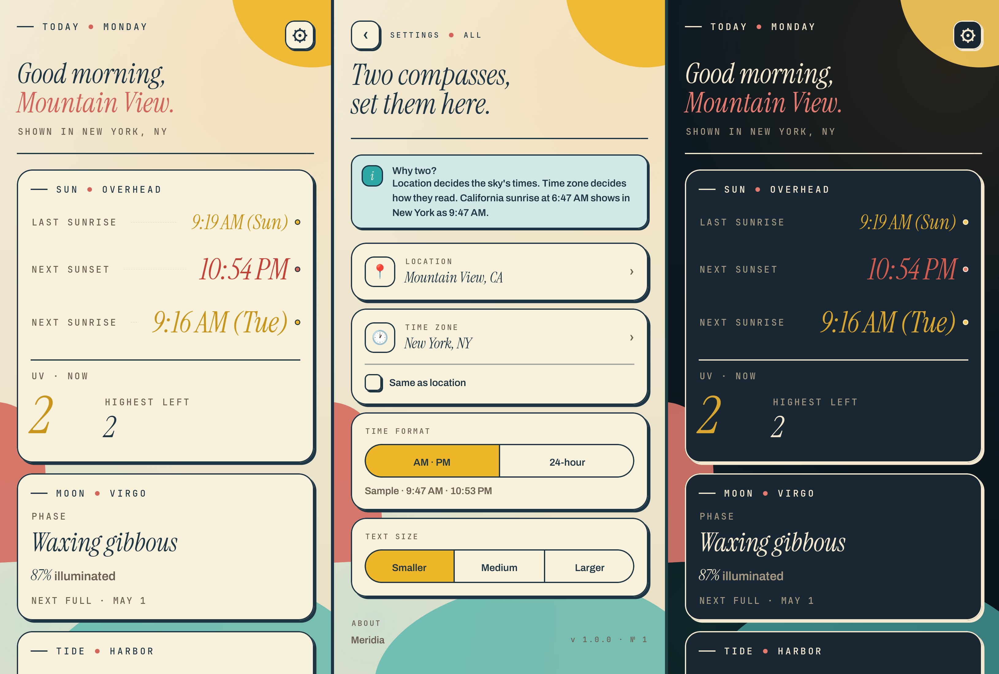 Meridia: Android + iPhone Sunrise App